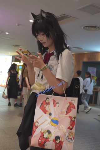 WN6(BC无内系列6)⭐制服jk眼镜娘无内逛街..丰满肉臀弯腰13好黑